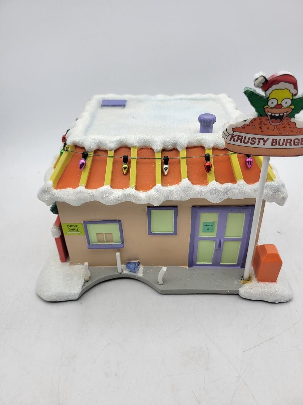 Krusty Burger 2003 Drive Thru Simpsons Christmas Hawthorne Village W/COA *READ*
